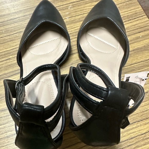 ‼️$10 - Mysoft Ankle Strap Closed Toe Heels Size 6.5 Black NWT - Picture 6 of 9